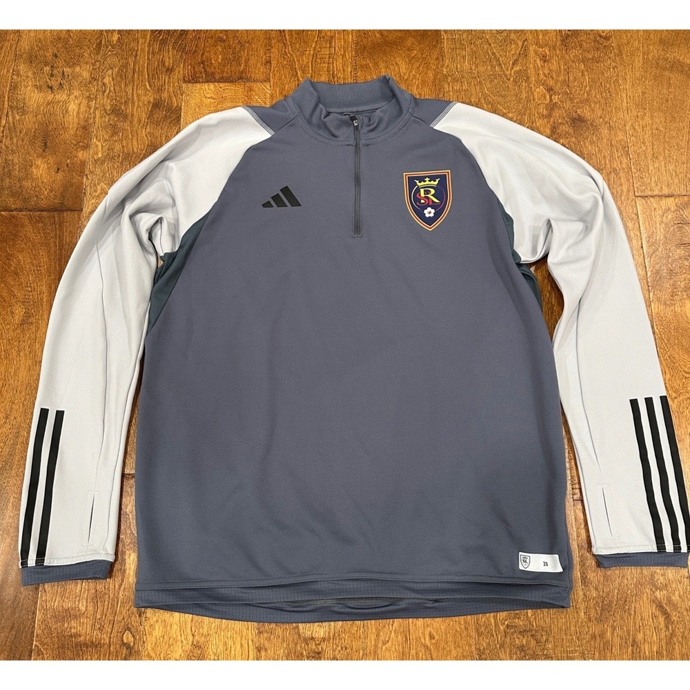 Adidas Real Salt Lake 2024 On-Field Issued AEROREADY Quarter-Zip Training Top L